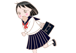 in a hurryのイラスト